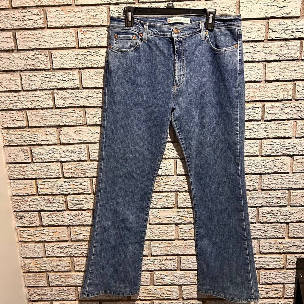 Vitamina Jeans Concept Product Medium Wash Bootcut Denim Jeans Size 50 IT  US 14